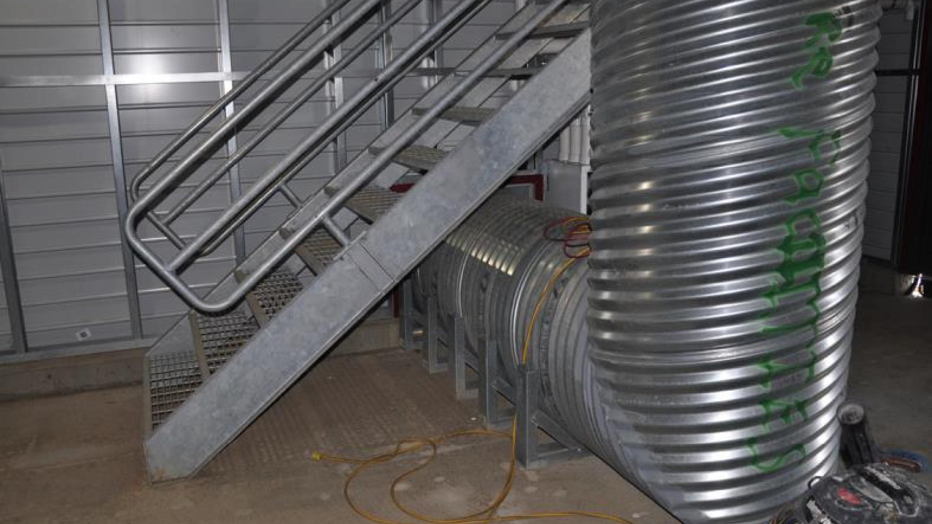 Interior of fire training centre.