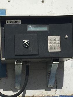 Box with keypad and lcd screen.